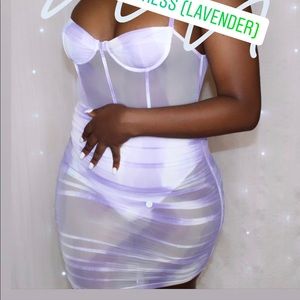 The act up dress lavender